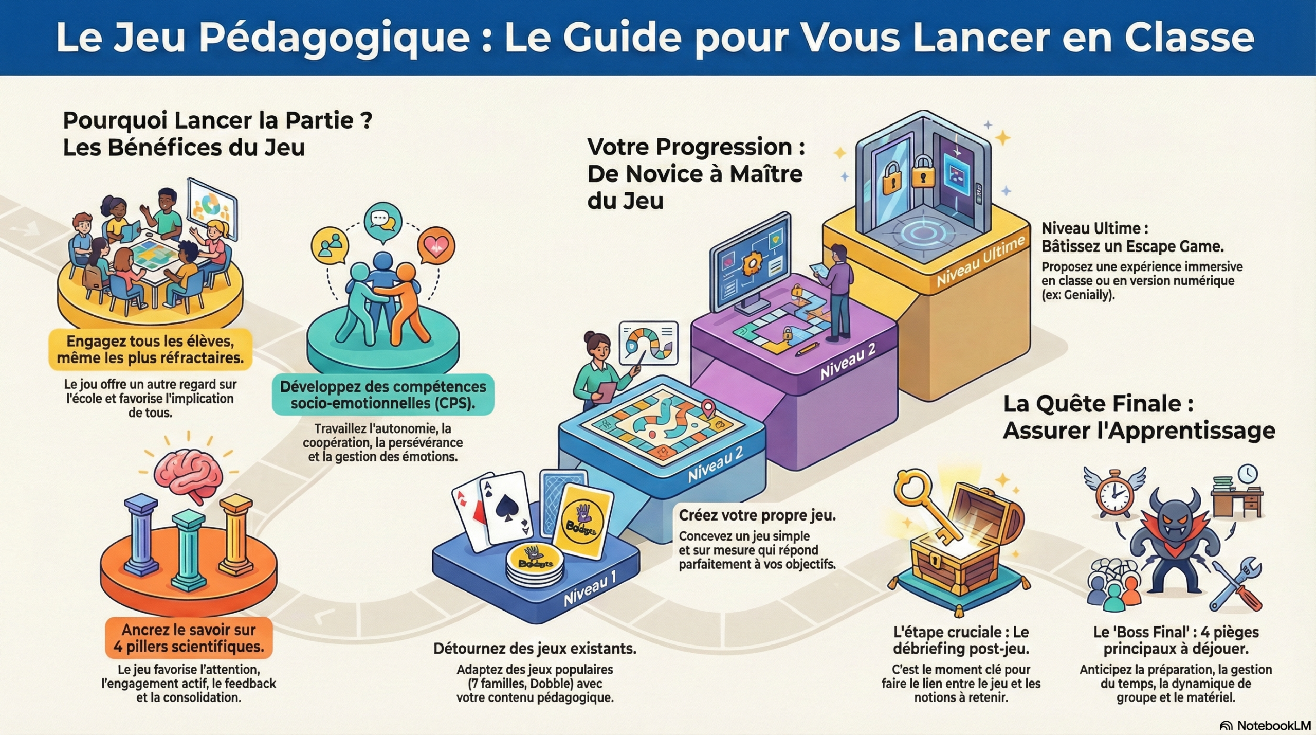 infographie ludopédagogie guide jeu pédagogique