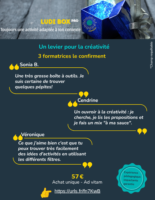 LudiBox Pro : 500+ activités pédagogiques ludiques et actives clés en main
