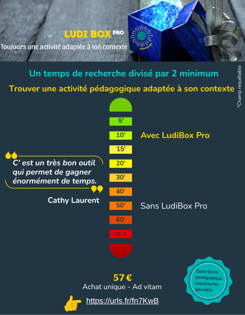 LudiBox Pro | Trouve ton activité pédagogique en moins de 5 minutes